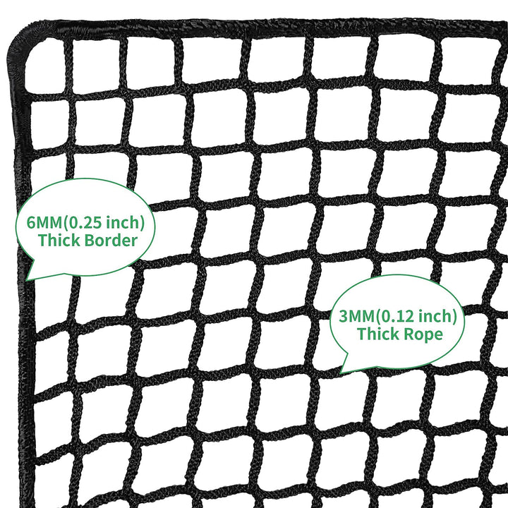 10x10ft Golf Netting High Impact Golf Practice Net(NET ONLY), Golf Sports Netting Barrier Nets, Heavy Duty Nylon Netting Material Golf Hitting Nets(NET ONLY)