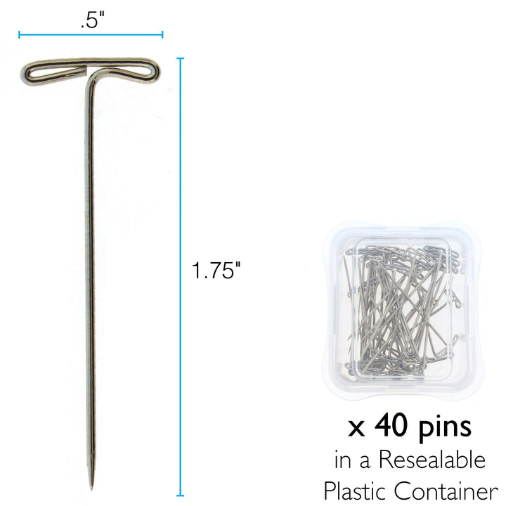 Mini Macrame Combo - Bead Board 7.5 x 10.5 inches - Box of 40 T-pins 1.75 inches - Bracelet Project & Instructions Included - Ideal for securing & creating Macrame and Knotting Creations