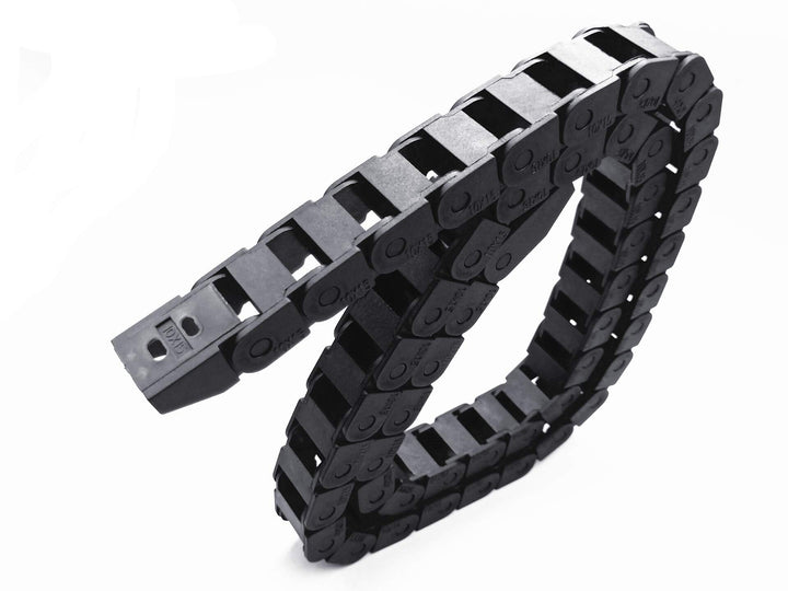 R18 10mm x 15mm Black Plastic Wire Carrier Cable Drag Chain 1M Length for CNC