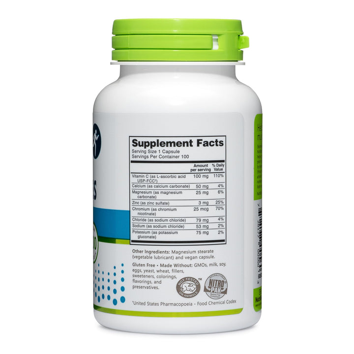 Essential Electrolytes, 100 Ct Capsules | Supports Increased Performance & Faster Recovery | Pharmaceutical Grade Vitamin C with Electrolytes for Rehydration | Vegan, Gluten-Free & Non-GMO