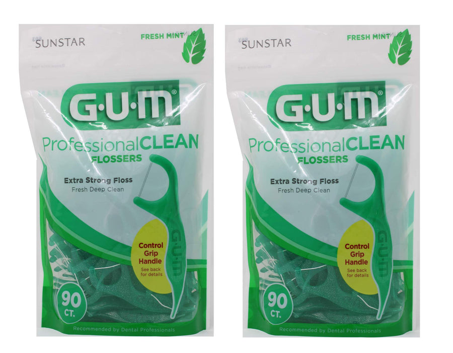 Professional Clean Flossers, Fresh Mint 90 ea (Pack of 2)
