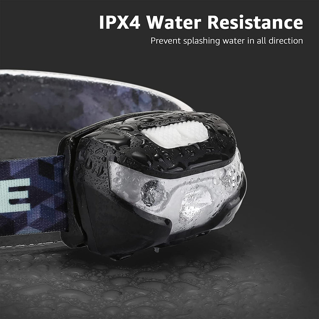 LED Headlamp Rechargeable - Super Bright Head Lamp with 5 Modes for Camping & Hiking Gear Essentials, IPX4 Waterproof Headlight Flashlight with Red Light, USB Cable Included