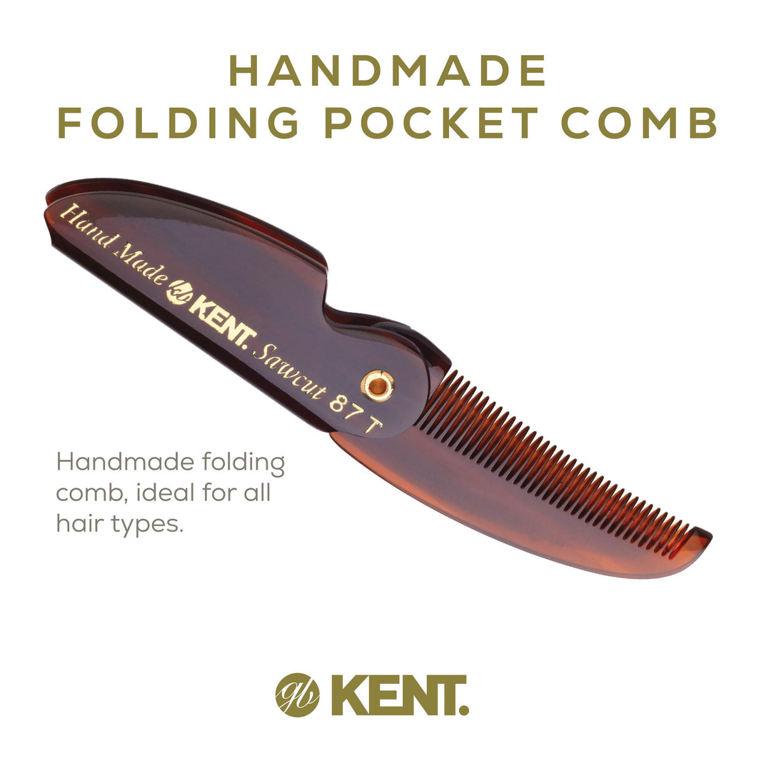 BRAND NEW LIMITED EDITION 87T FOLDING BEARD & MUSTACHE COMB