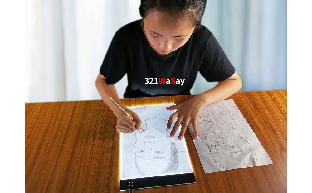 A4 Ultra-Thin Portable LED Tracing Light Box Dimmable Tracer Pad Board Adjustable Brightness for Artists Drawing Sketching Trace Animation Artcraft 5d Diamond Painting