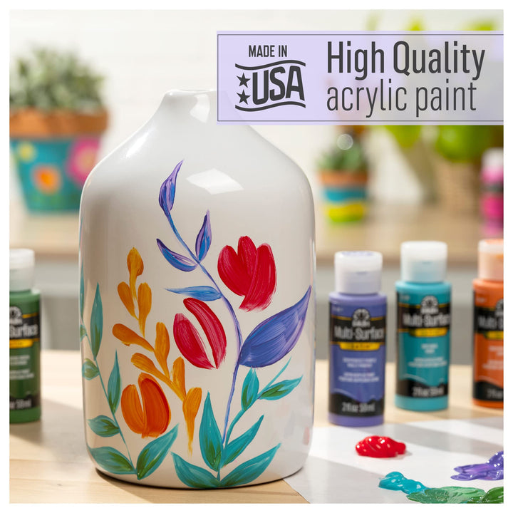 Multi Surface Acrylic Paint, 2 oz, Blue Peacock 2 Fl Oz