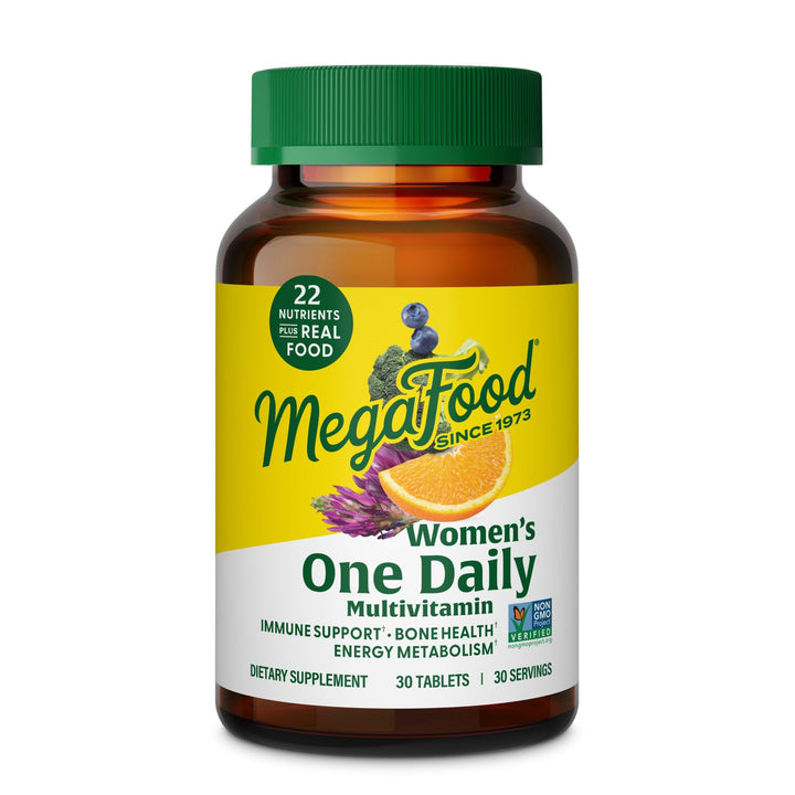 Womens Multivitamin One Daily - Multivitamin for Women - Vitamin C, Vitamin D, Iron & B Vitamins - Bone, Energy Metabolism & Immune Support - Vegetarian, GlutenFree - 30 Tablets, 30 Servings