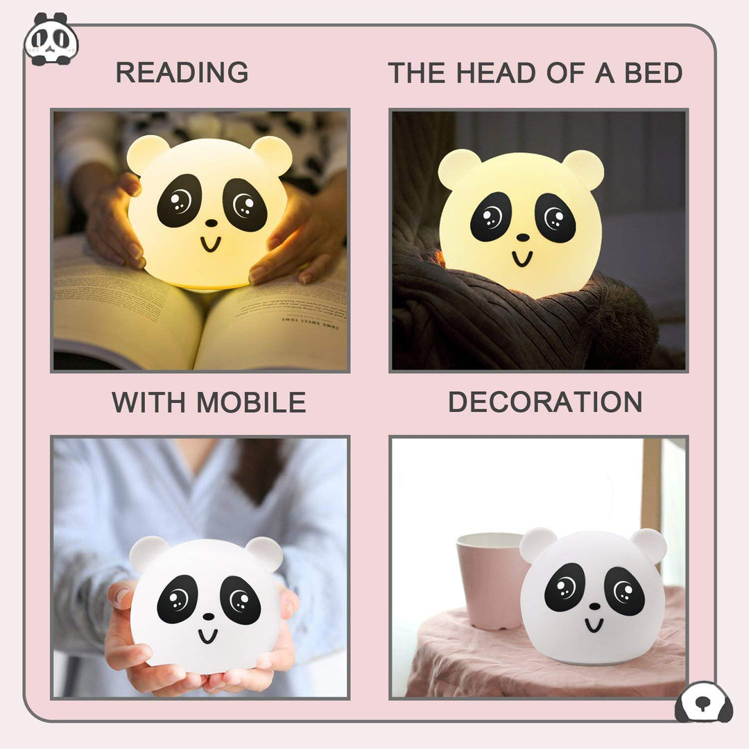 Night Light Panda 7 Colors LED Nursery Night