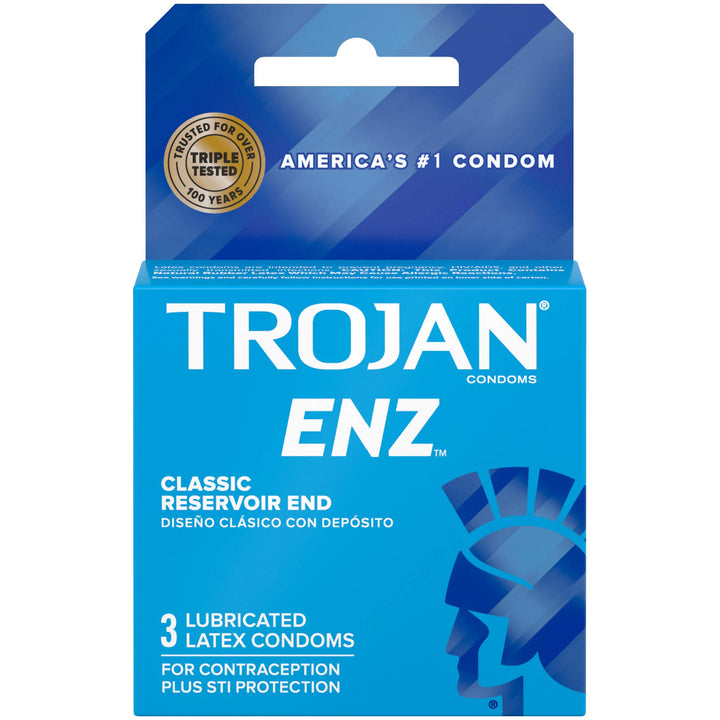 Trojan ENZ Lubricated Condoms, 3 Count (Pack of 6)