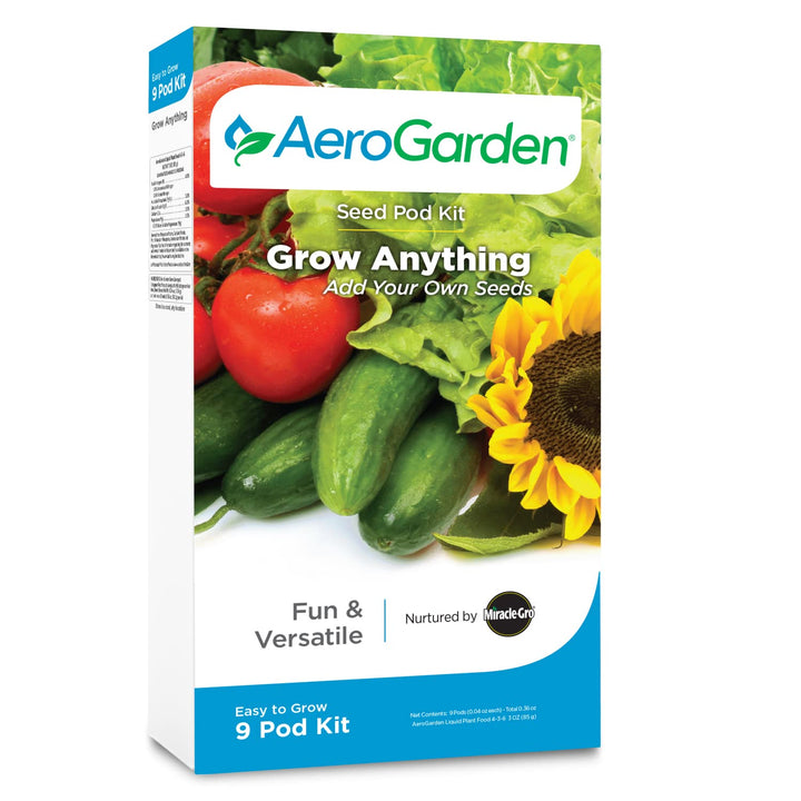 Grow Anything Seed Pod Kit for Hydroponic Indoor Garden, 9-Pod