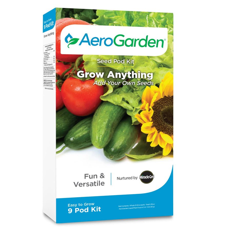 Grow Anything Seed Pod Kit for Hydroponic Indoor Garden, 9-Pod