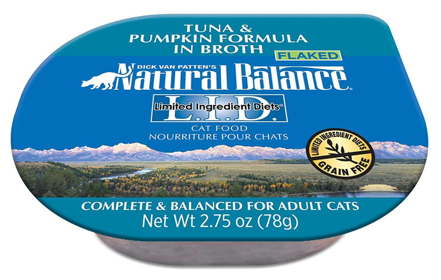 Limited Ingredient Diet Tuna & Pumpkin in Broth Grain-Free Wet Adult Cat Food 2.75-oz. Cup (Pack of 24)