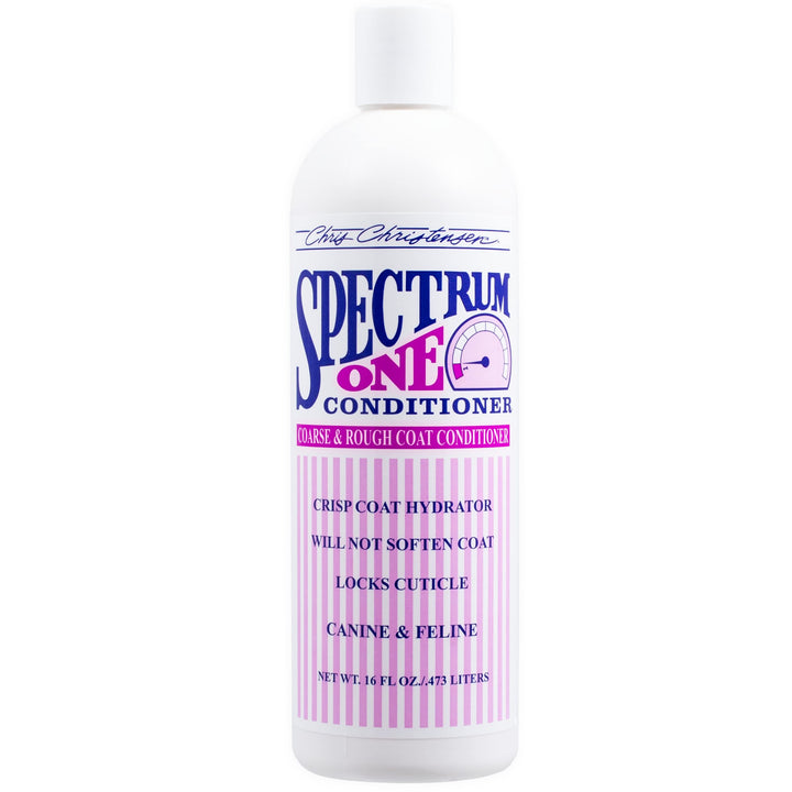 Spectrum One Dog Conditioner, Coarse and Rough Coat, Groom Like a Professional, Repairs and Protects, Maintains Inner Cortex Hydration, Made in The USA, 16 oz