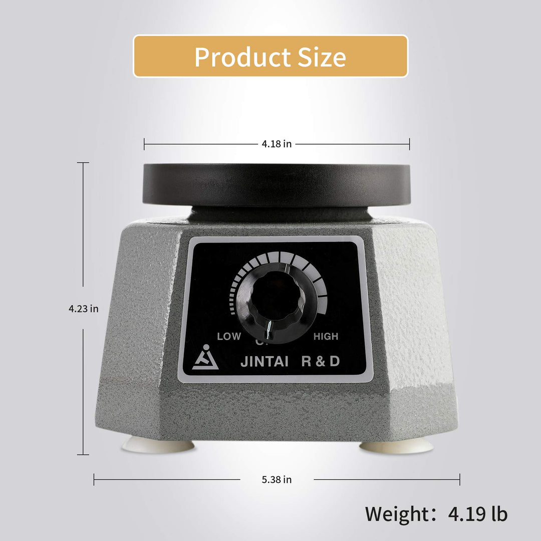 Dental Vibrator 4 Lab Oscillator Round Shaker, Dentist Vibrators Laboratory Equipment Machine for Mixing Plaster, Gypsum, Pouring Models, Resin Casting, Royal Icing