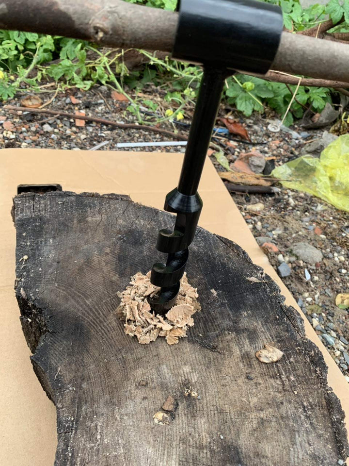 1” x 10” Scotch Eye Wood Auger Drill Bit - Hand Auger for Bushcraft Backpack and Camping - Perfect Addition Tool to Survival and Camping Gear Packs (1 x 10)