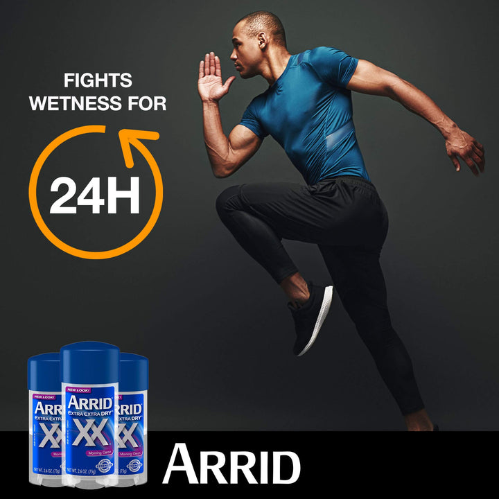 Extra Dry Anti-Perspirant & Deodorant, Clear Gel, Morning Clean, 2.6 oz (73 g) (Pack of 6)