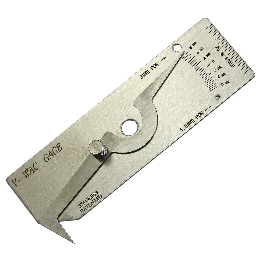 V-WAC Single Weld Gage Welding Inspection Thread Gauge Metric Stainless Steel Checks Undercut Crown Height Porosity Pits