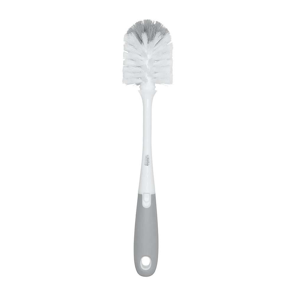 Tot Bottle Brush with Nipple Cleaner and Stand - Gray