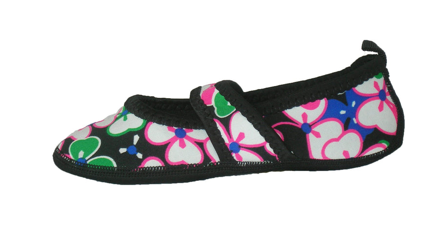 Betsy Lou Women's Shoes, Foldable & Flexible Flats, Slipper Socks, Travel Slippers & Exercise Shoes, Dance Shoes, Yoga Socks, House Shoes, Indoor Slippers, Black, Large, Black, Large