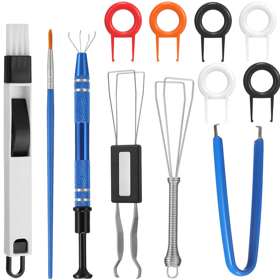 12 Pack Keyboard Lube Switch Puller Kits Key Cap Remover Tools Mechanical Switch Opener for Mechanical Keyboard Removing Fixing Cleaning
