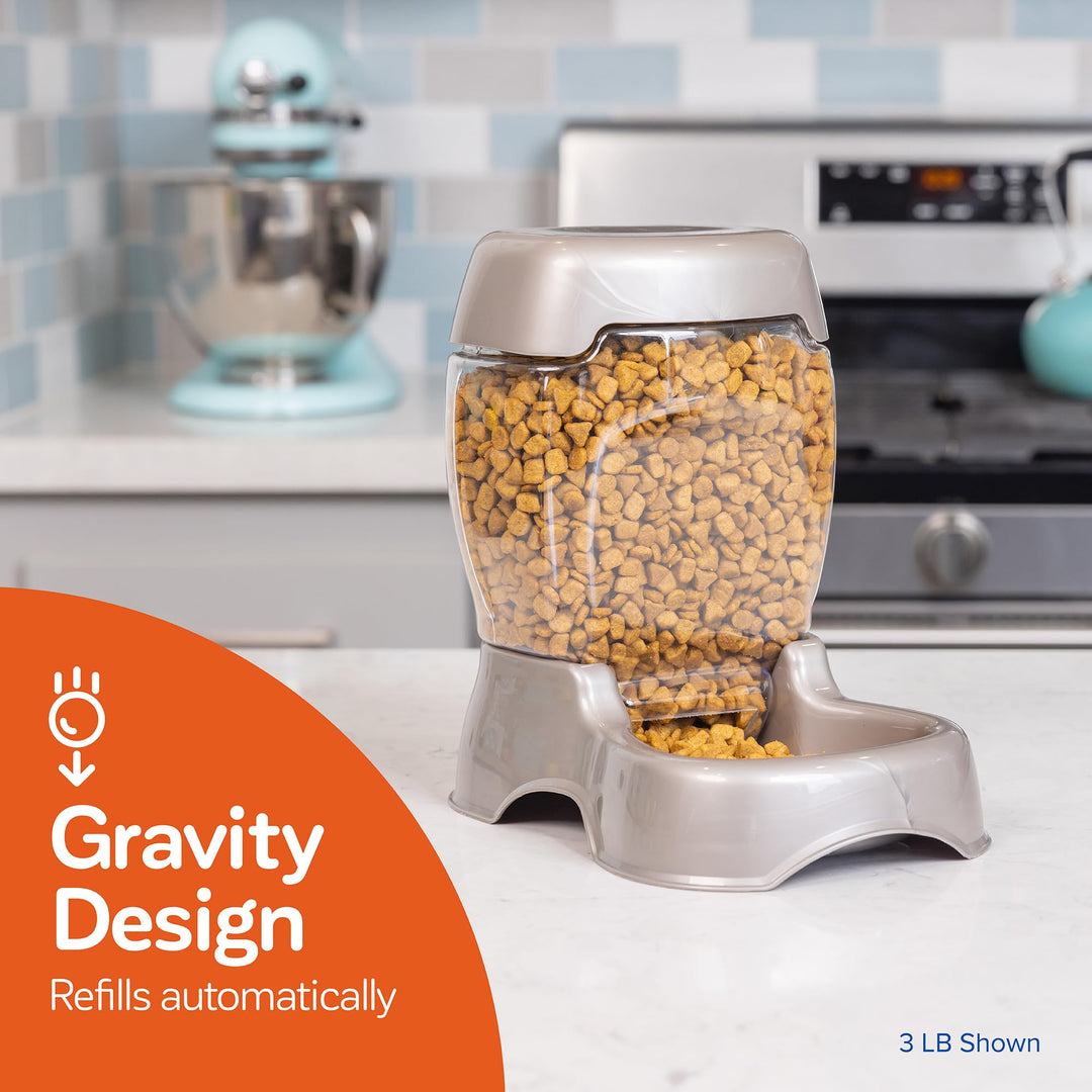 Pet Cafe Feeder Dog and Cat Feeder Pearl Tan, 12 lb, Made in USA