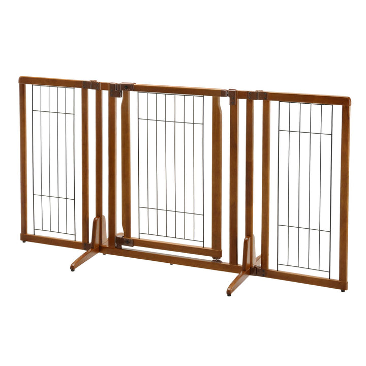 Premium Plus Freestanding Pet Gate with Door