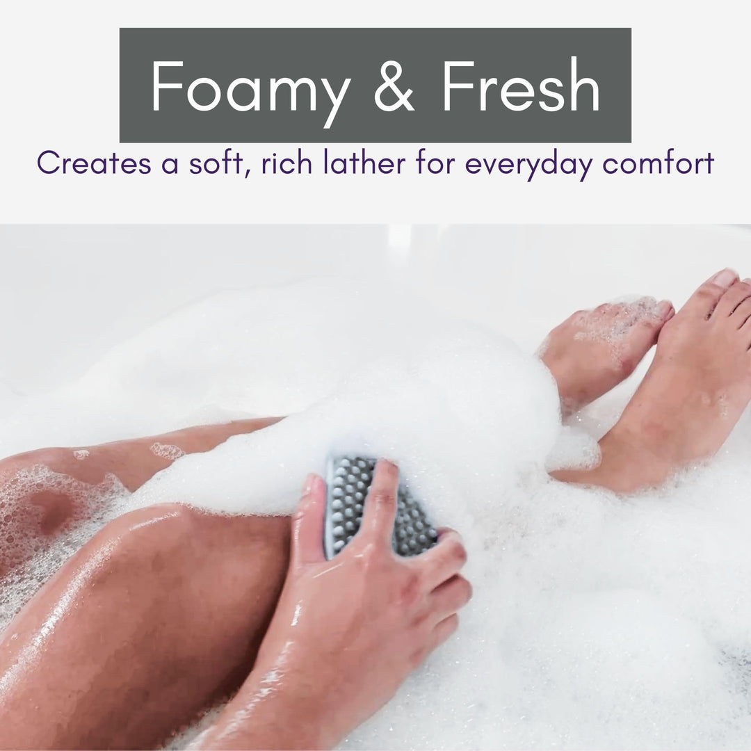 Silicone Body Scrubber – Dual-Sided Silicone Loofah for Shower, Body Scrubber for Men & Women, Gentle Loofa Alternative, Easy-to-Clean Silicone Body Scrubber Exfoliator