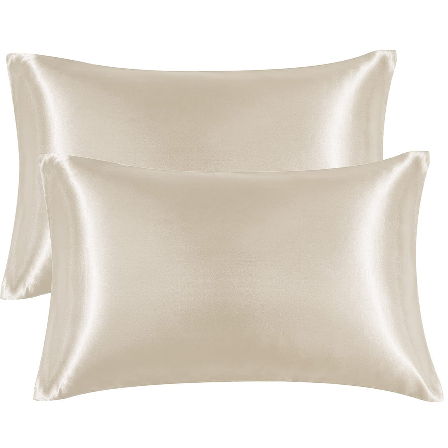 Satin Pillowcase Queen, Silk Pillowcases for Hair and Skin, Cooling Pillow case for Hot Sleepers