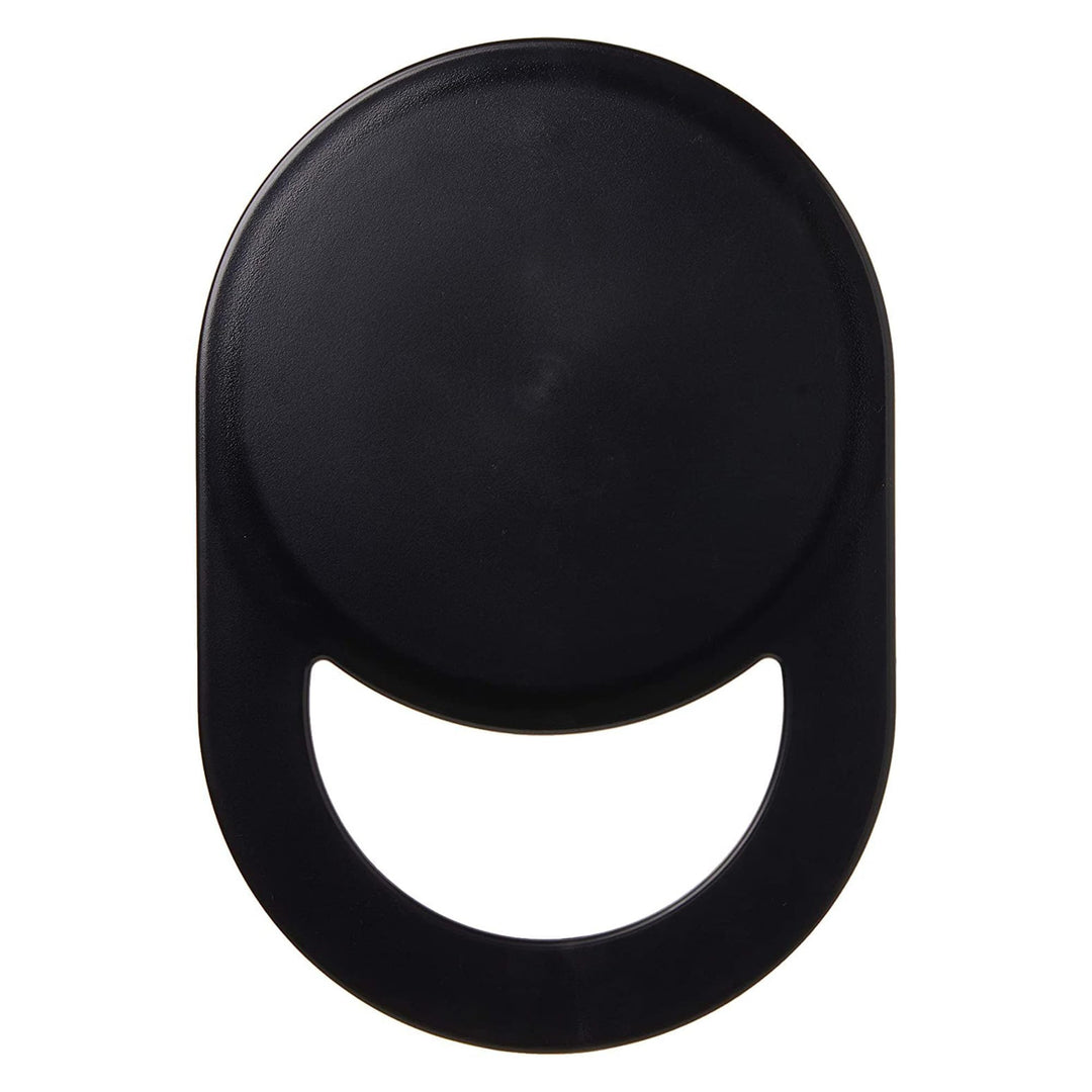 1-Sided Circle Handle Black : Handle Mirror, Black, 11 x 7.5 Inches