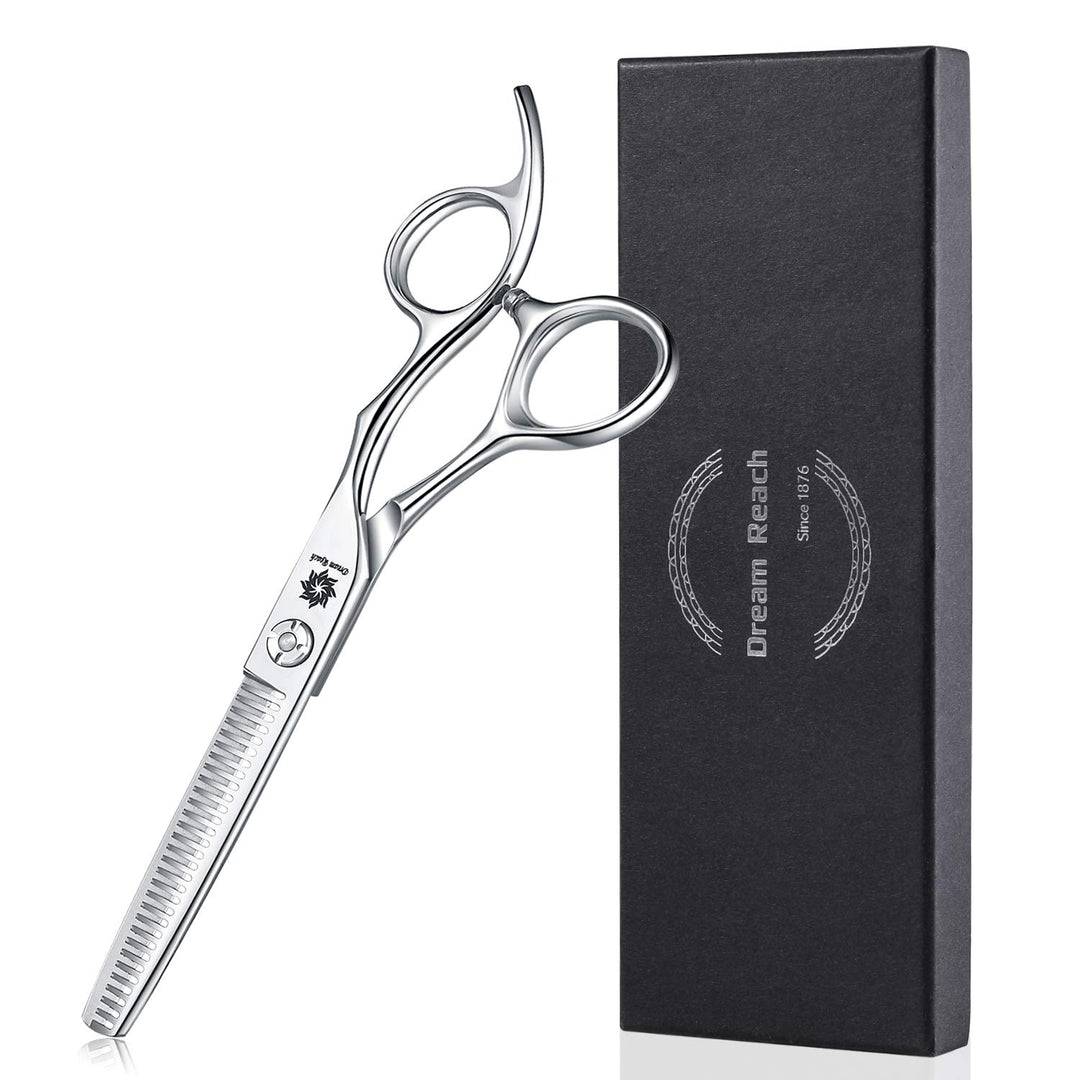 Hair Thinning Scissors Cutting Teeth Shears Professional Barber Shear Hairdressing Texturizing Salon Razor Edge Scissor Japanese 440C Stainless Steel (V-Shaped Teeth)