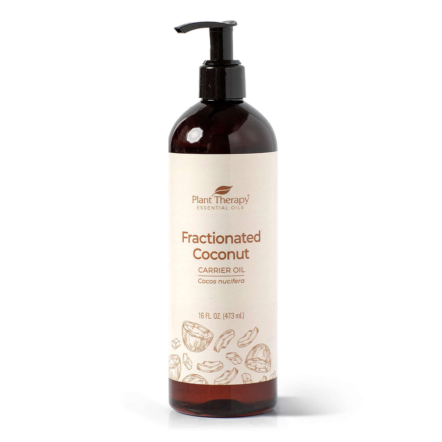 Fractionated Coconut Oil for Skin, Hair, Body, Face, Diluted Essential Oils, 100% Pure, Natural Moisturizer, Massage & Aromatherapy for Men and Women Liquid Carrier Oil 16 oz