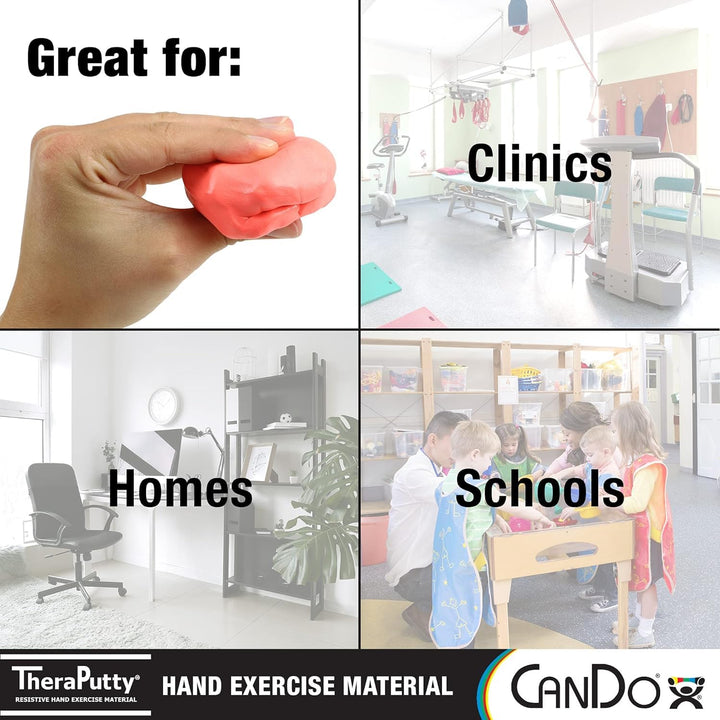 (180ml, Red: Soft) - TheraPutty Standard Exercise Putty, Red: Soft, 180ml