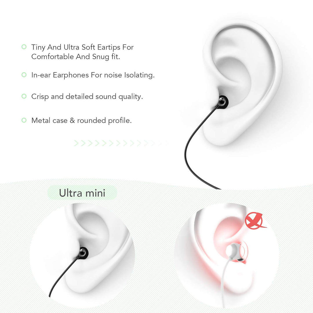 Sleep Earbuds, in-Ear Earphones for Sleeping with 3 Sizes Ultra-Light Soft Silicone, Noise Isolating Headphone Perfect for Sleeping, Insomnia, Side Sleeper, Air Travel, Meditation & Relaxation