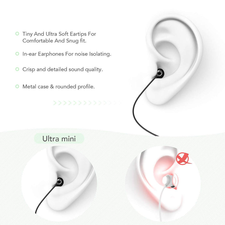 Sleep Earbuds, in-Ear Earphones for Sleeping with 3 Sizes Ultra-Light Soft Silicone, Noise Isolating Headphone Perfect for Sleeping, Insomnia, Side Sleeper, Air Travel, Meditation & Relaxation
