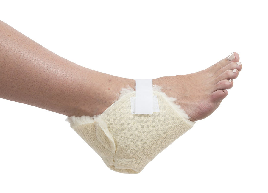 Sheepette Synthetic Sheepskin Soft Heel Protectors with Securing Strap