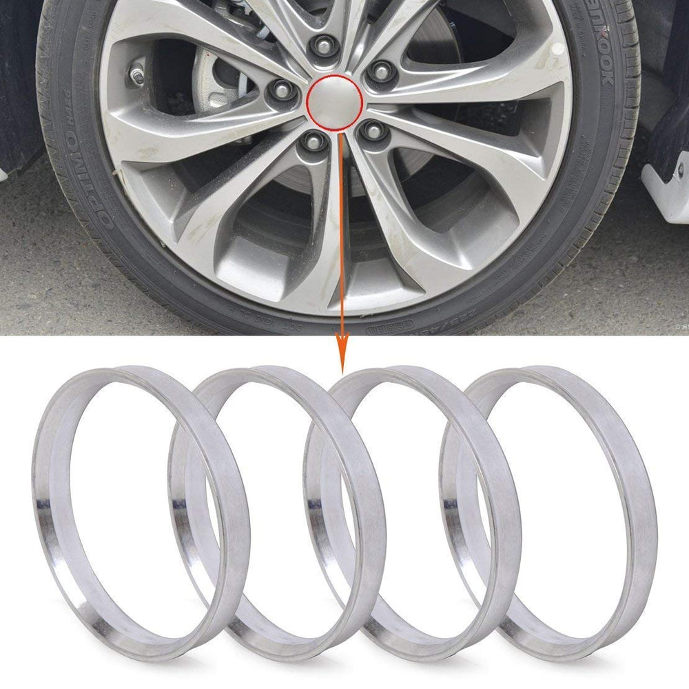 4pcs Wheel Hub Centric Rings 72.6 72.56 to 57.1 OD=72.6mm ID=57.1mm Aluminium Alloy Wheel Hubrings 57.1 to 72.6