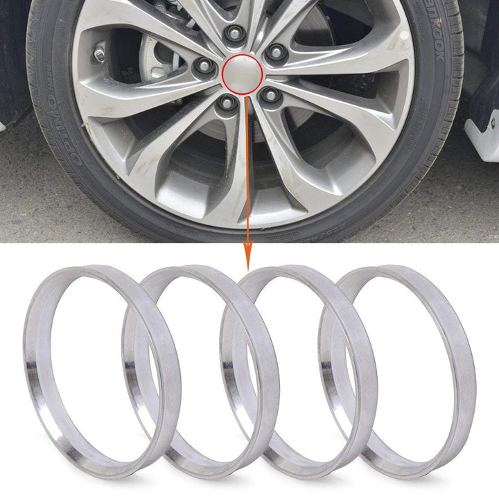 4pcs Wheel Hub Centric Rings 72.6 72.56 to 57.1 OD=72.6mm ID=57.1mm Aluminium Alloy Wheel Hubrings 57.1 to 72.6