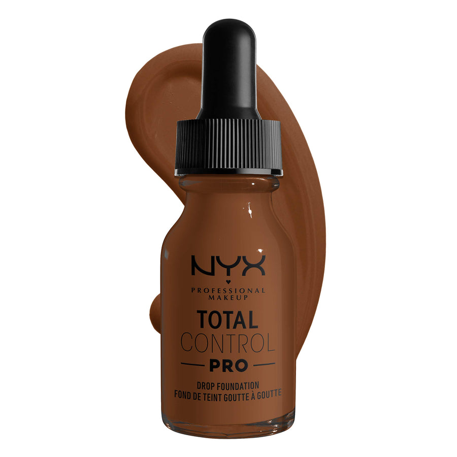 PROFESSIONAL MAKEUP Total Control Pro Drop Foundation, Skin-True Buildable Coverage - Mocha