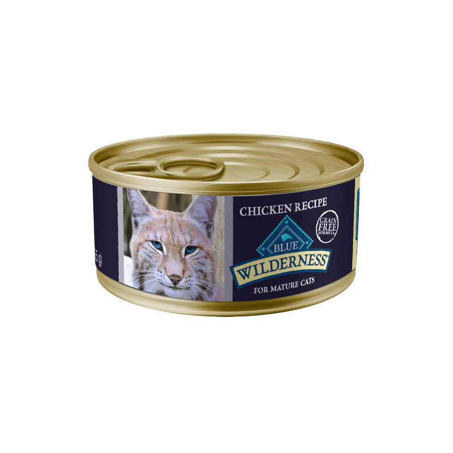 Wilderness High-Protein Grain-Free Wet Food For Adult Cats 7+, Chicken Recipe, 5.5-oz., 24-count