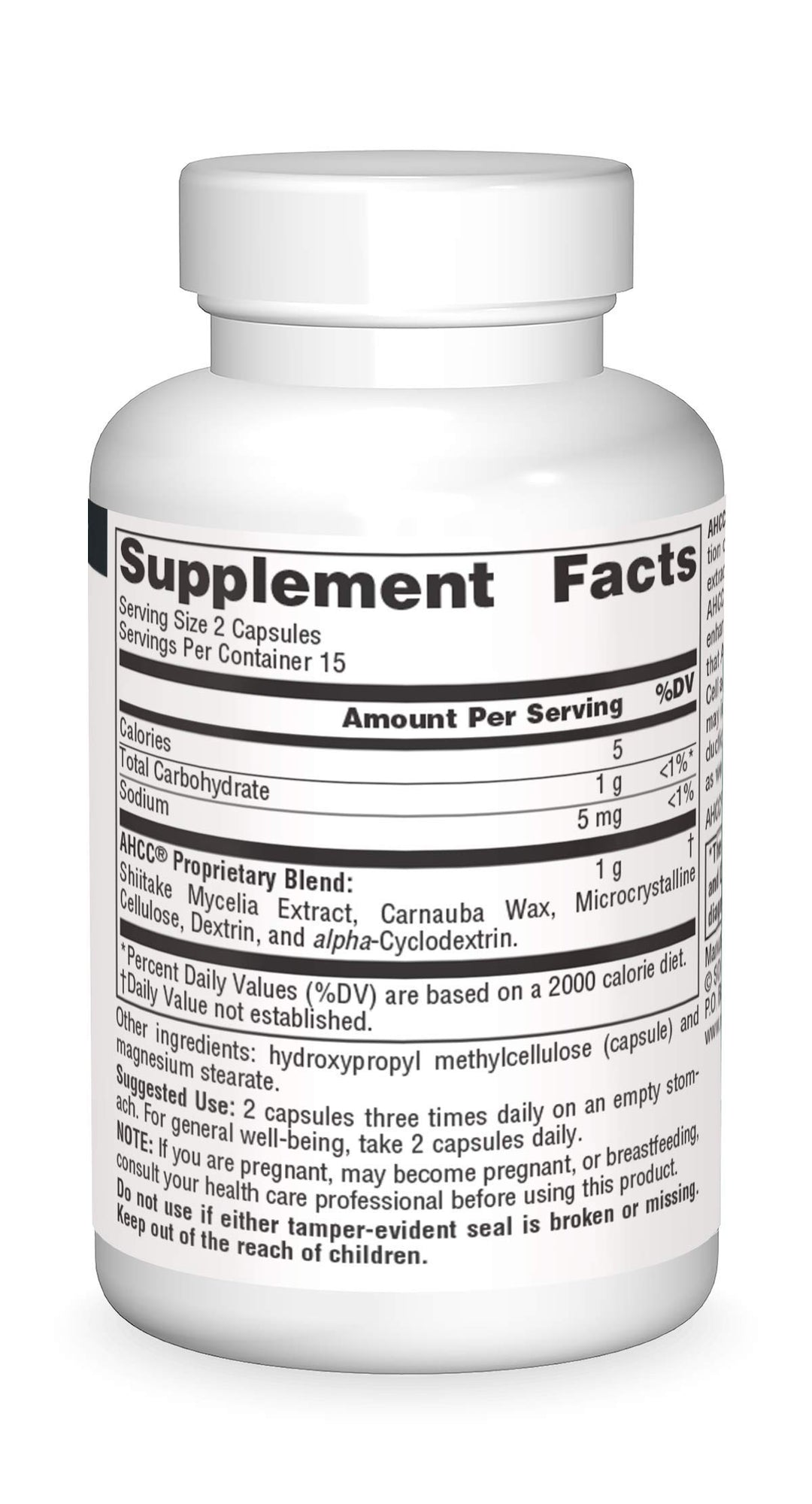 AHCC 500mg, 30 Vegetarian Capsules