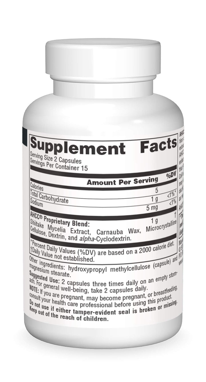 AHCC 500mg, 30 Vegetarian Capsules