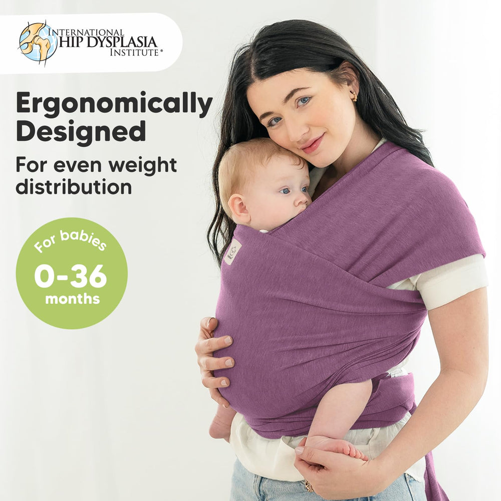 Baby Wrap Carrier - All in 1 Original Breathable Baby Sling, Lightweight,Hands Free Baby Carrier Sling, Baby Carrier Wrap, Baby Carriers for Newborn, Infant, Baby Wraps Carrier (Dark Mauve)
