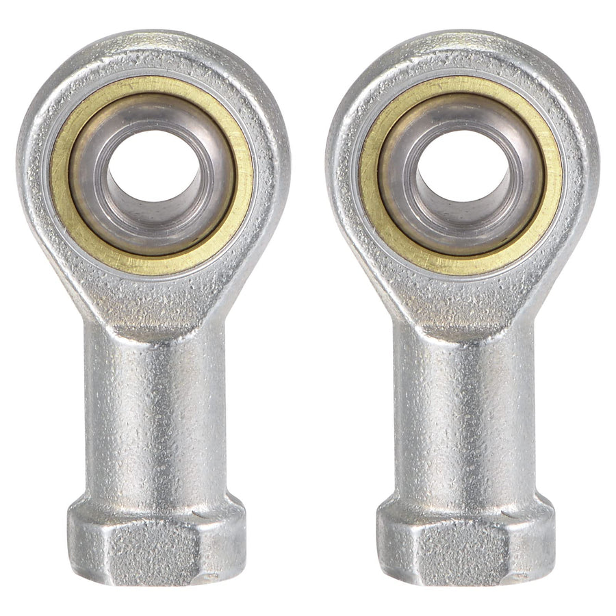2pcs SI8TK PHSA8 Spherical Rod End Bearing 8mm Bore Self-Lubricated Joint Bearing M8x1.25 Right Hand Female Thread Connector