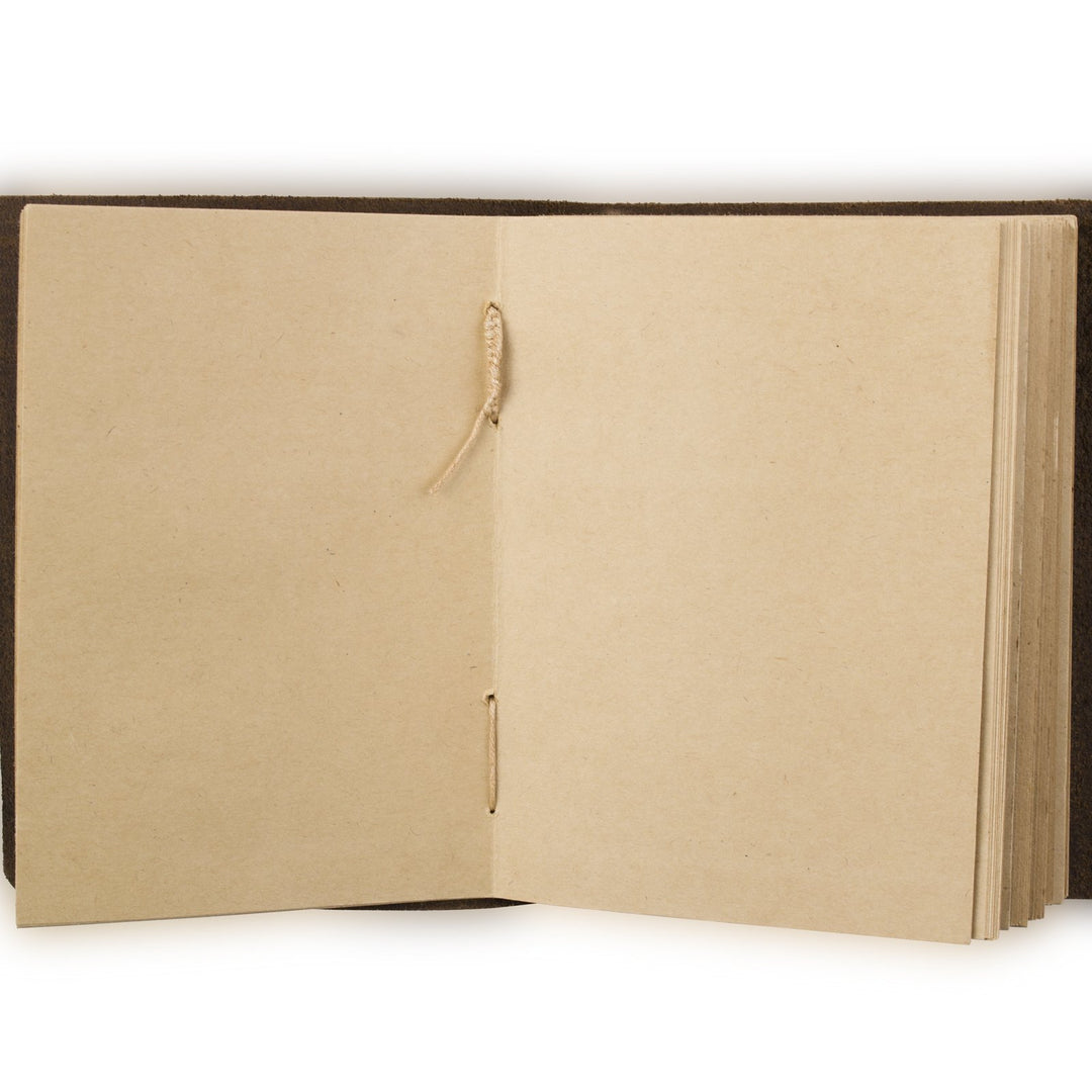Leather Journal Diary Notebook A5 With Airplane by Handmade Blank Craft Paper with Gift Box (A5-Airplane-Blank craft paper)