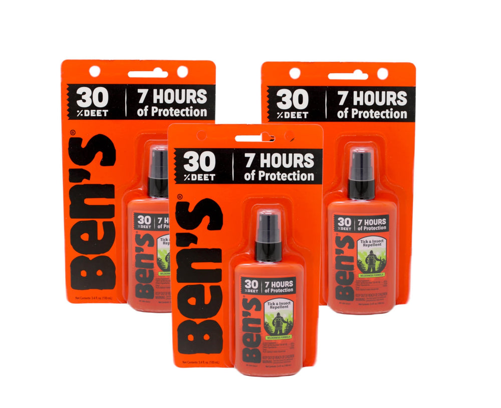 30% Deet Insect Repellent Spray, 3.4 Fl Oz (Pack of 3)