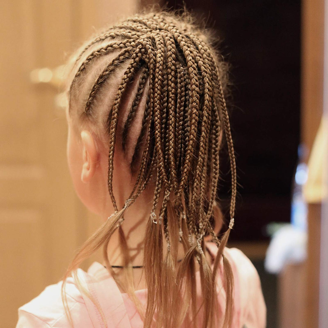 2500 Pieces Clear Hair Elastics Hair Bands Clear Rubber Bands with Free Box for Braiding and Ponytail