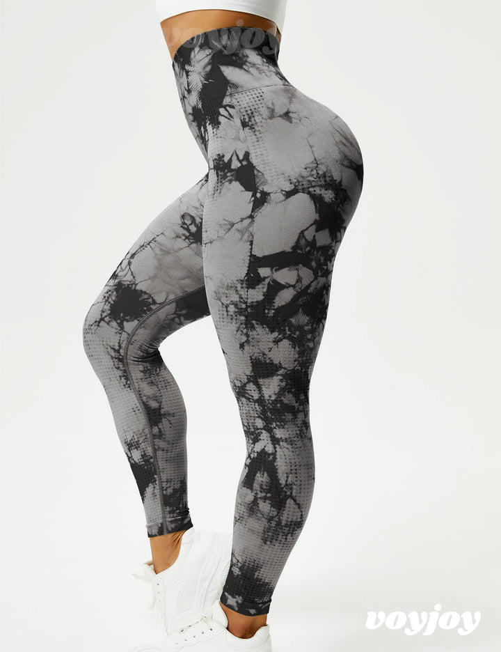 Tie-Dye Leggings for Women High Waisted Yoga Pants,TIK Tok Pant for Women Peach Butt Lifting Leggings