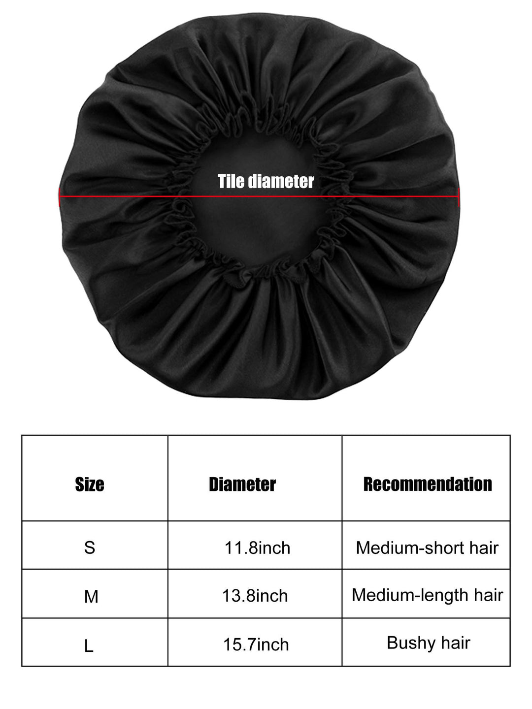 3 Pieces Sleep Cap Satin Bonnet Night Head Cover Sleeping Soft Hair Turbans for Women and Girls (Style Set 1)
