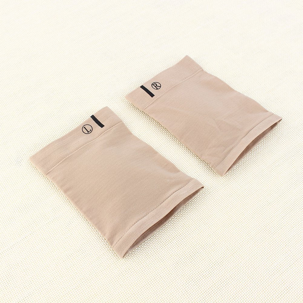 Hidden Gel Arch Support Shoe Inserts Skin Arch Band Gel Plantar Fasciitis Sleeve Foot Heel Cushion Pain Sock Orthotics Insoles Supports Bandage for Flat Feet (2 Pairs)