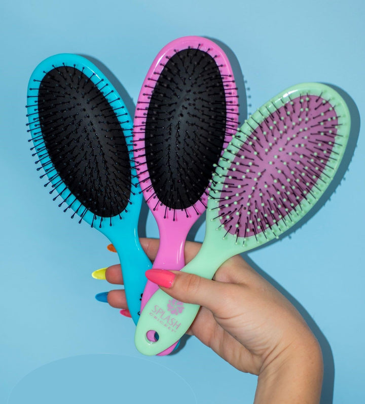 Splash Detangling Brush, Blue, 6 Ounce