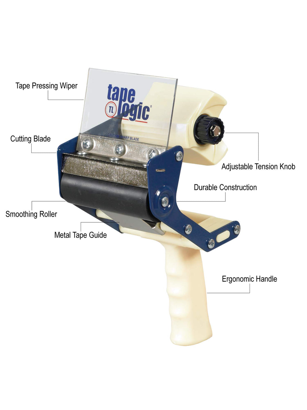 Tape Logic 4 Inch Heavy-Duty Packing Tape Dispenser Gun, for Packing, Shipping, Moving and Warehouse Use (1 Dispenser)